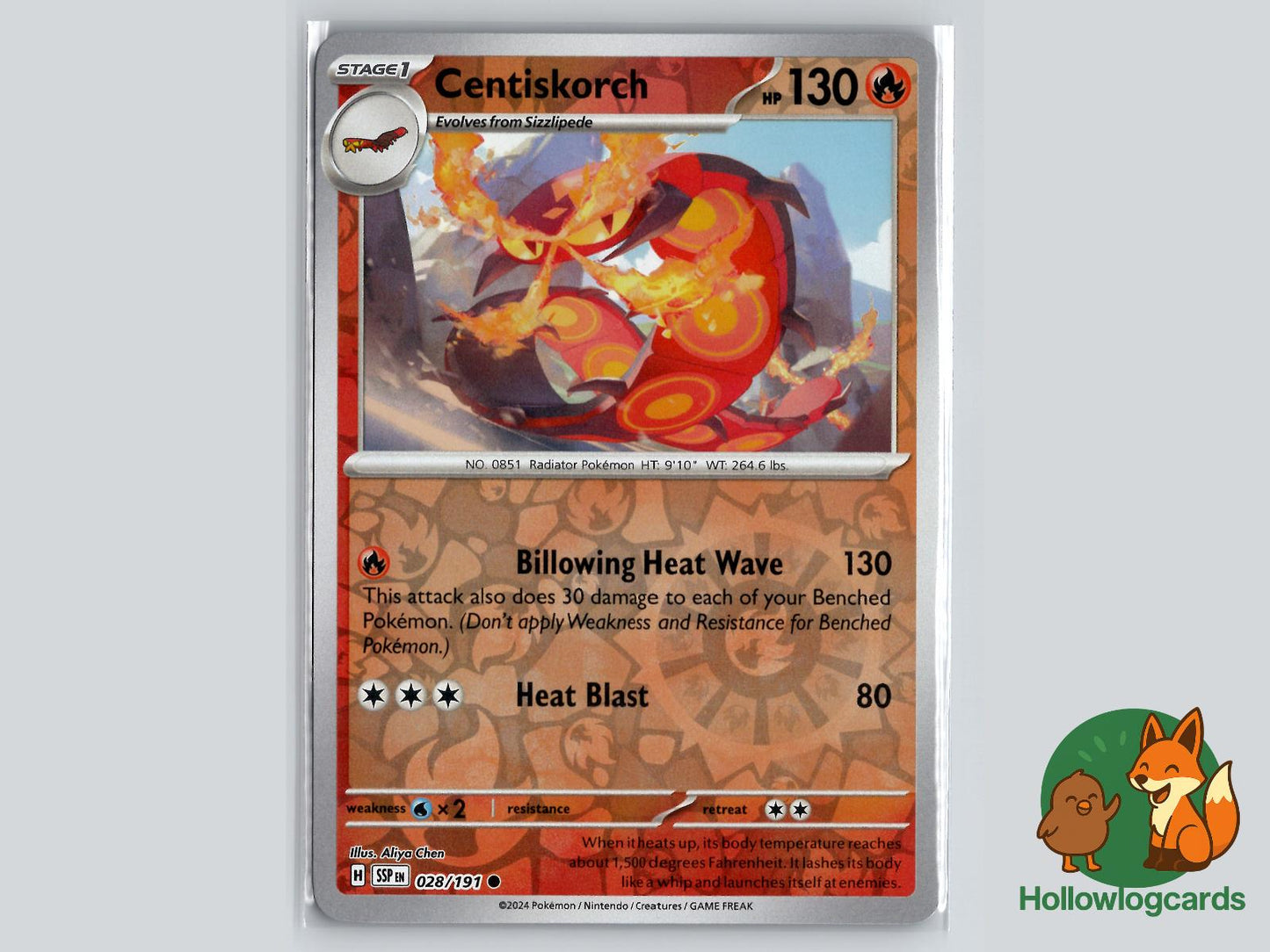 Centiskorch (028/191) - Surging Sparks Pokémon Card