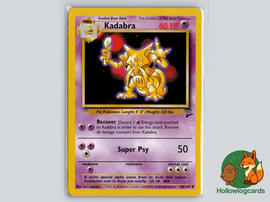 1995 sabrina's abra pokemon card value PSA 10 GEM MINT Sabrina's Abra 1ST EDITION Gym Challenge Pokemon Card