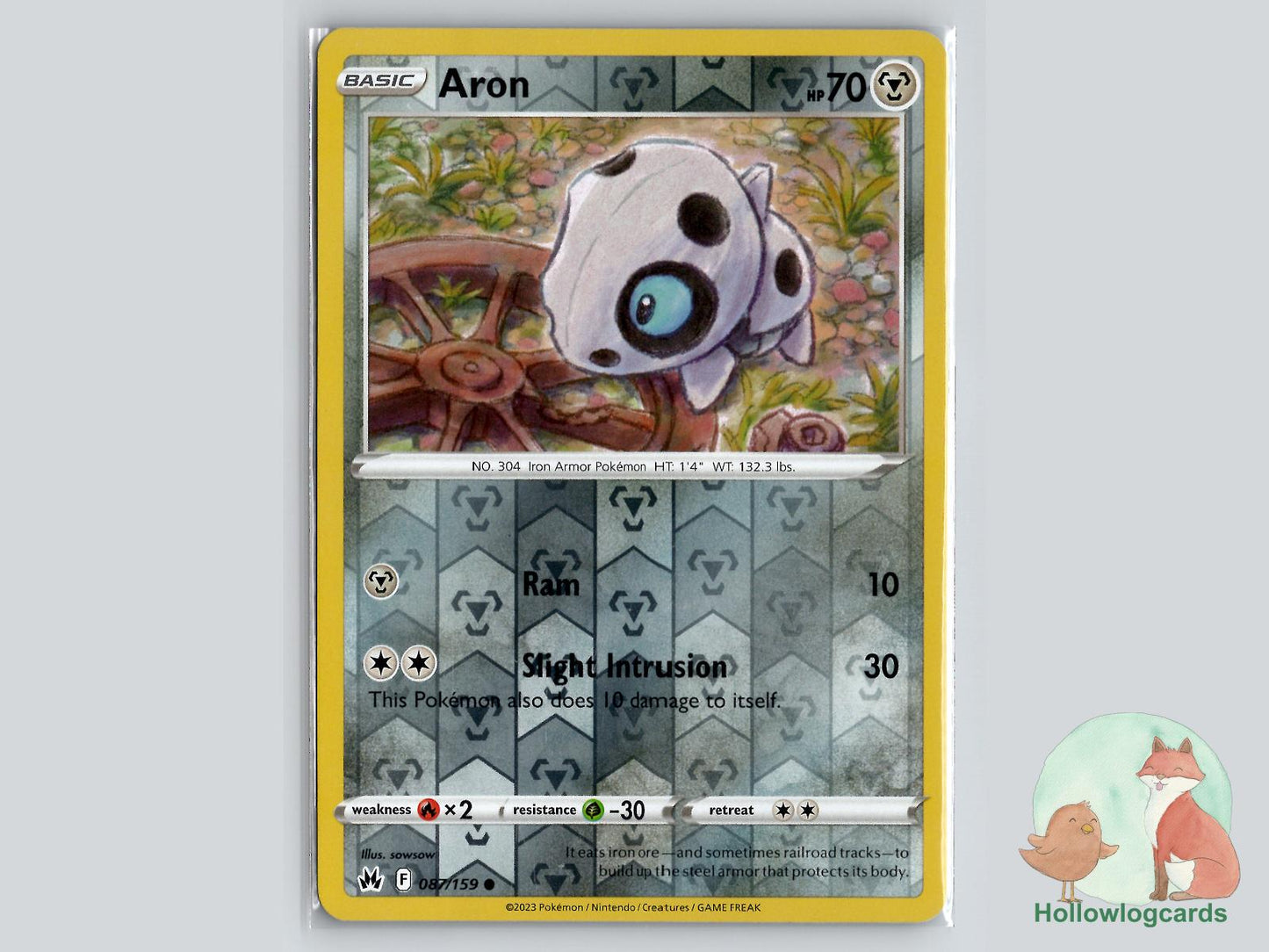 Aron (087/159) - Crown Zenith Pokémon Card