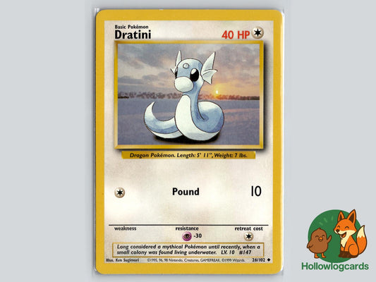 Dratini (26/102) - Base Pokémon Card