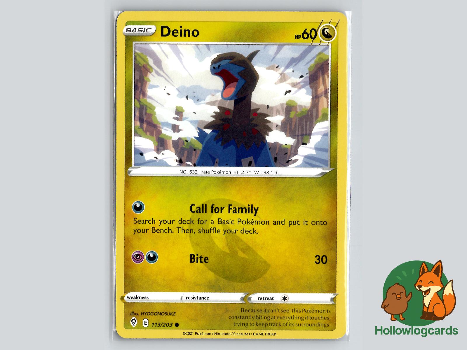 Deino (113/203) - Evolving Skies Pokémon Card