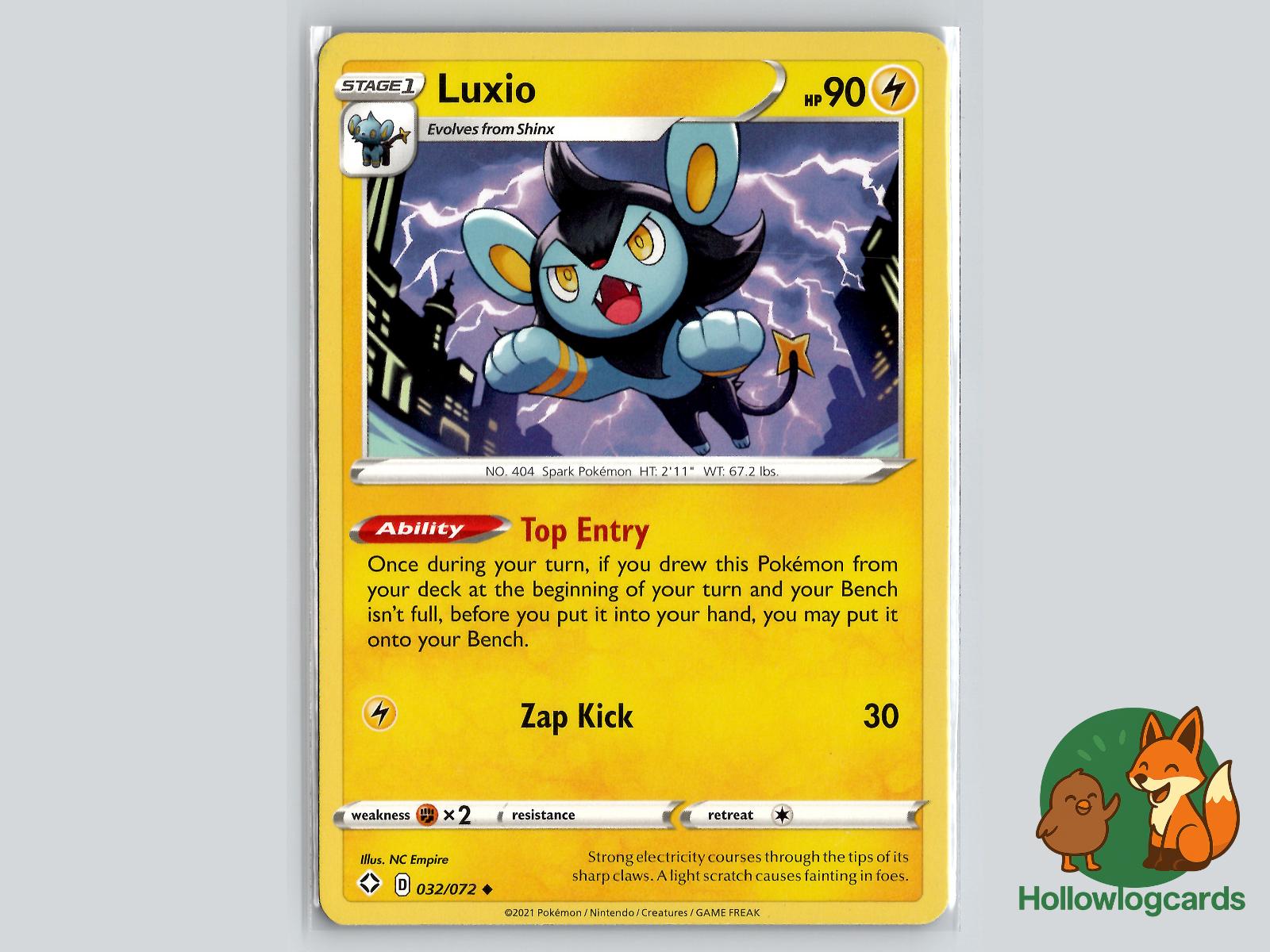Luxio (032/072) - Shining Fates Pokémon Card