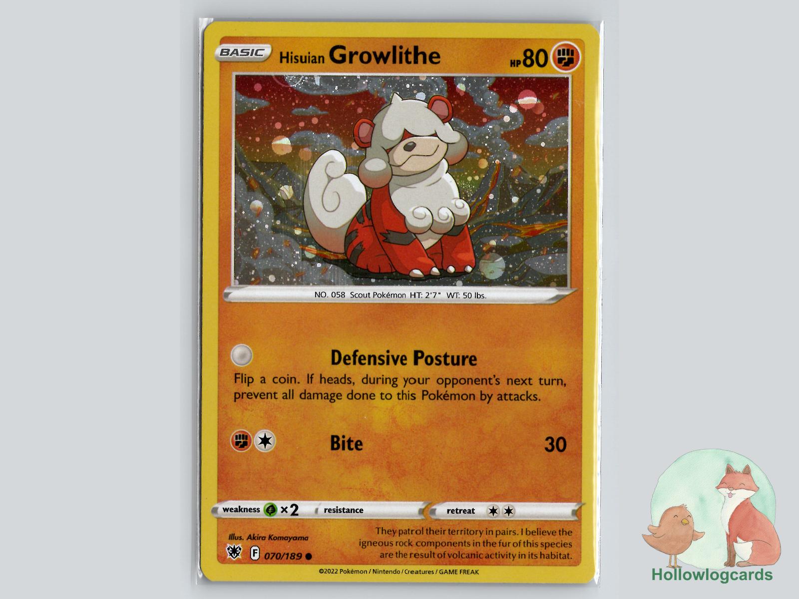 Hisuian Growlithe (70/189) Pokémon Card