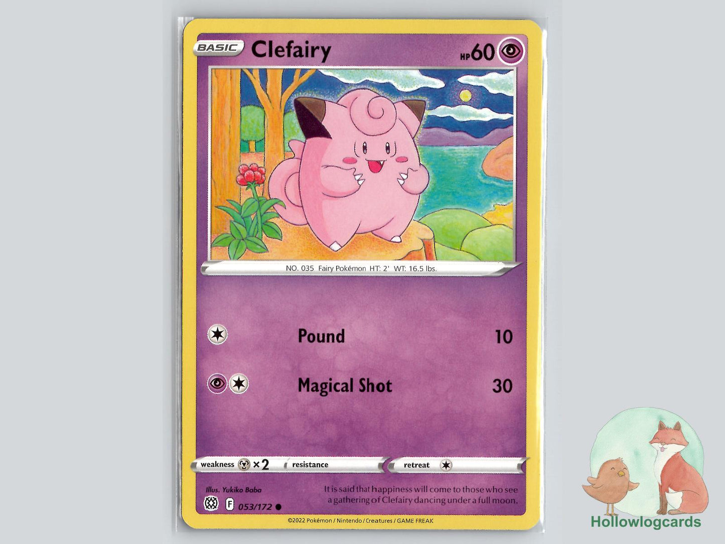 Clefairy (053/172) - Brilliant Stars Pokémon Card