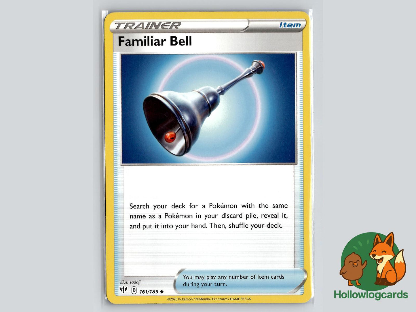 Familiar Bell (161/189) - Darkness Ablaze Pokémon Card