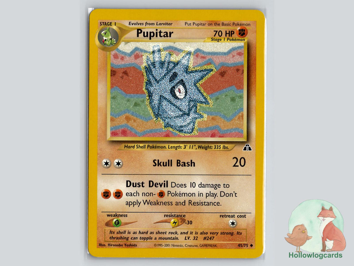 Pupitar (45/75) - Neo Discovery Pokémon Card