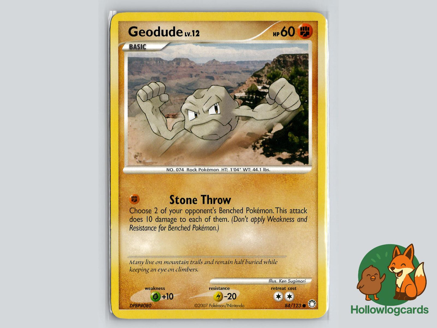 Geodude (84/123) - Mysterious Treasures Pokémon Card