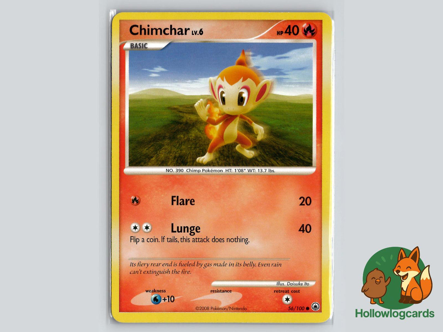 Chimchar (56/100) - Majestic Dawn Pokémon Card