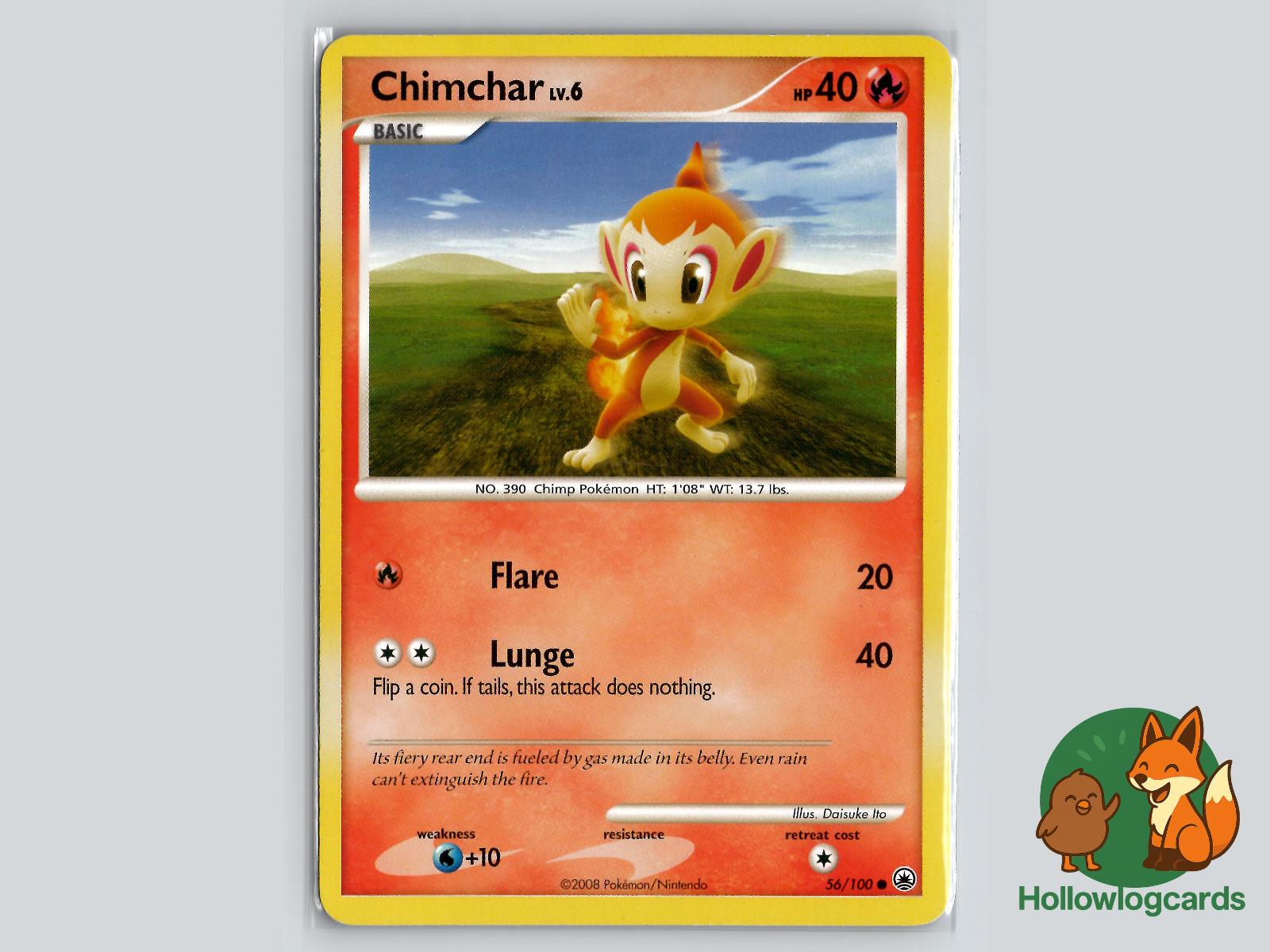 Chimchar (56/100) - Majestic Dawn Pokémon Card