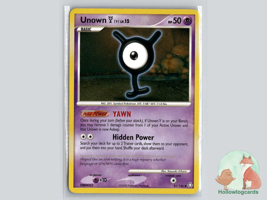 Unown [Y] (81/146) - Legends Awakened Pokémon Card
