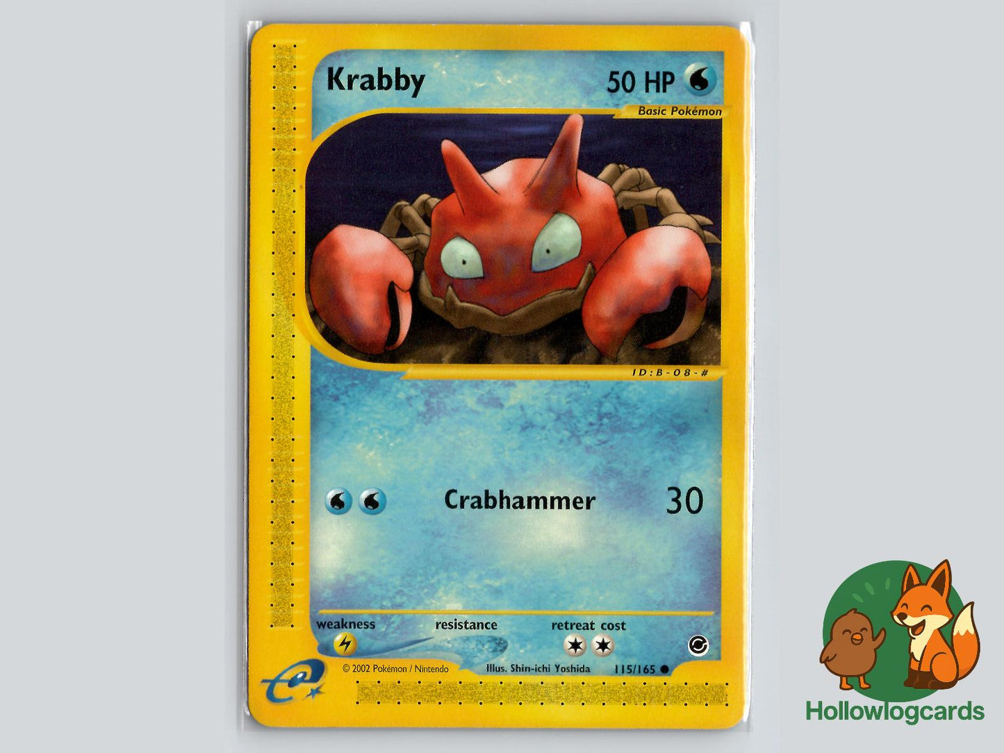Krabby (115/165) - Expedition Base Set Pokémon Card