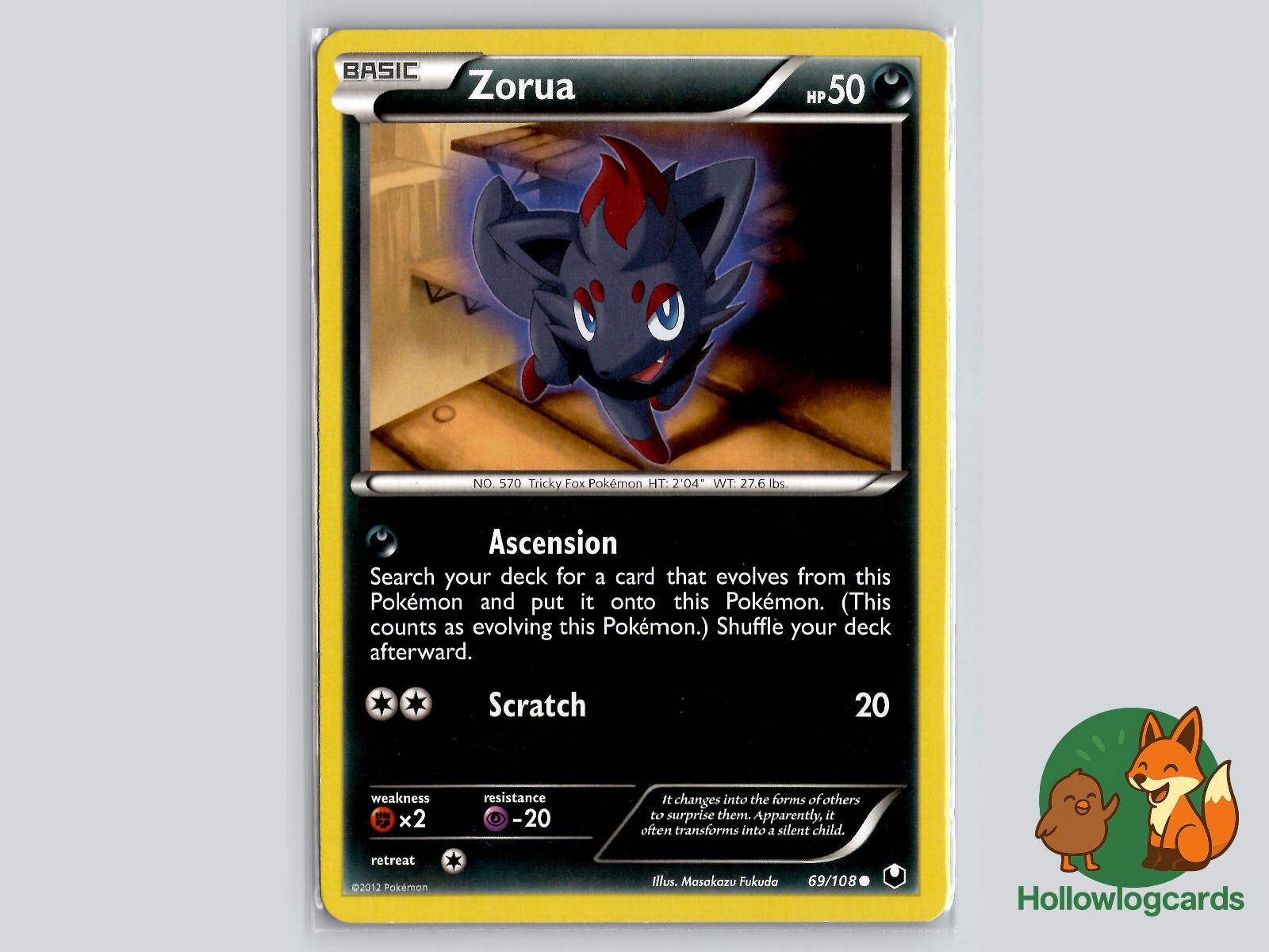 Zorua (69/108) - Dark Explorers Pokémon Card