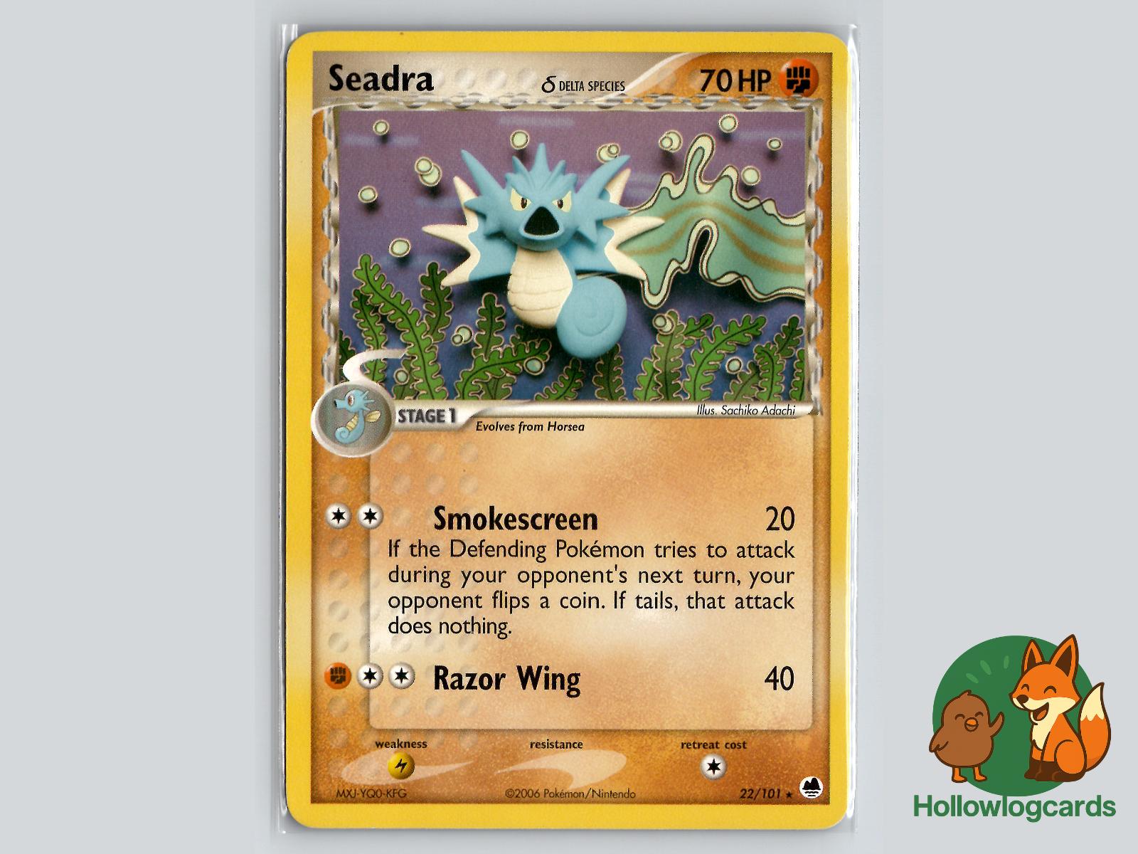 Seadra (22/101) - Dragon Frontiers Pokémon Card