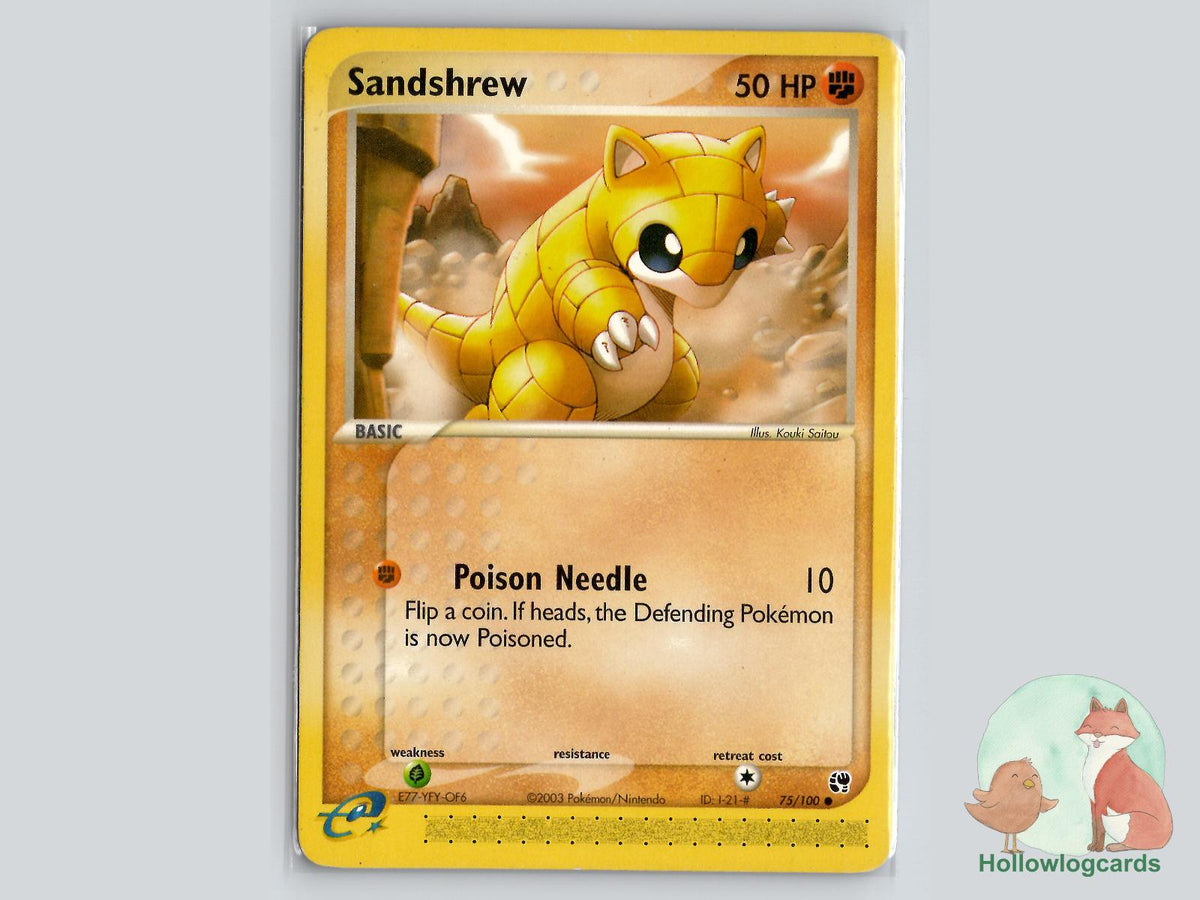 Sandshrew (75/100) - Sandstorm Pokémon Card