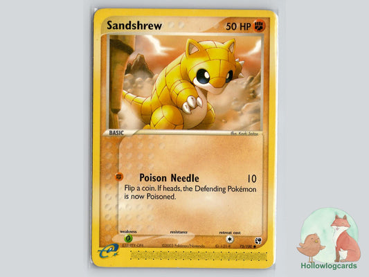 Sandshrew (75/100) - Sandstorm Pokémon Card