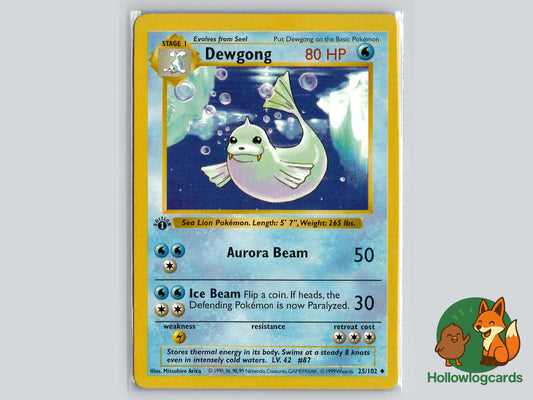 Dewgong (25/102) - Base Pokémon Card