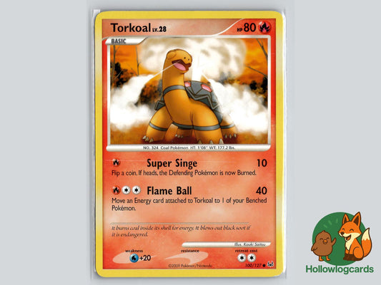 Torkoal (100/127) - Platinum Pokémon Card