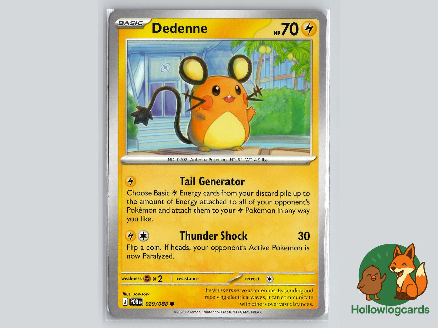 Dedenne (029/088) Pokémon Card