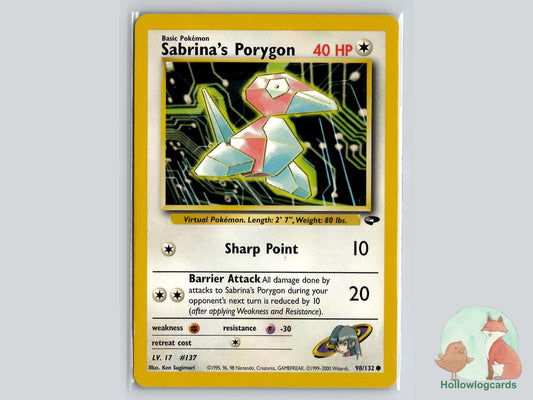 Sabrina's Porygon (98/132) - Gym Challenge Pokémon Card