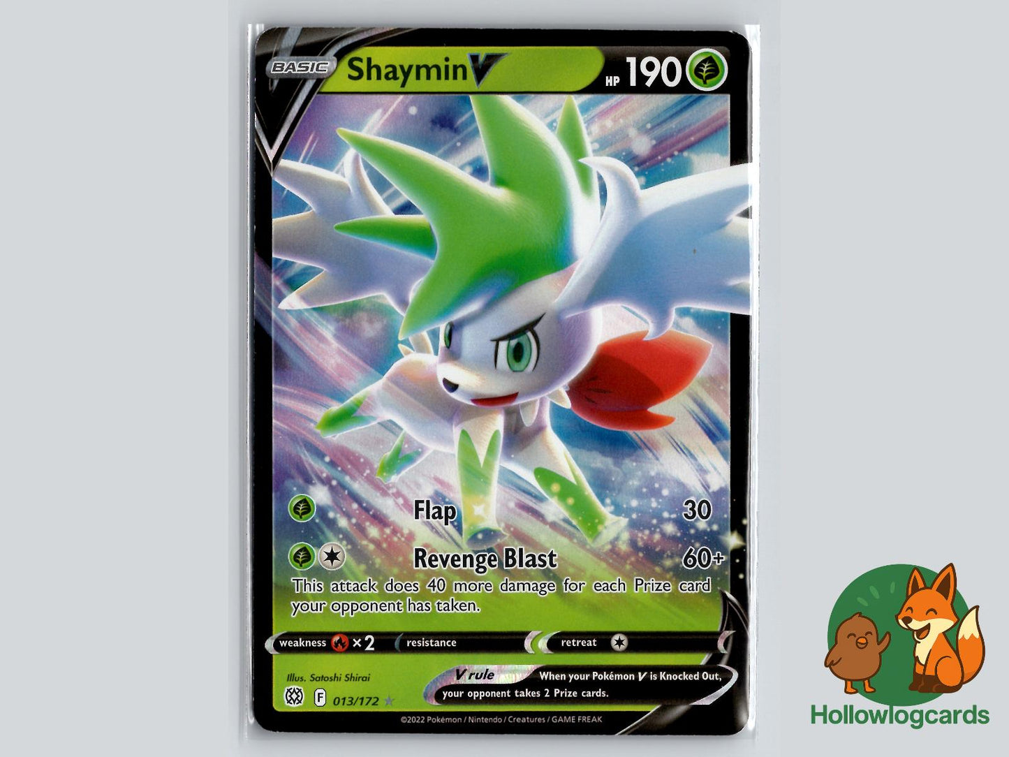 Shaymin V (013/172) - Brilliant Stars Pokémon Card