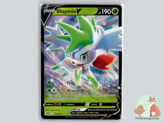 Shaymin V (013/172) - Brilliant Stars Pokémon Card