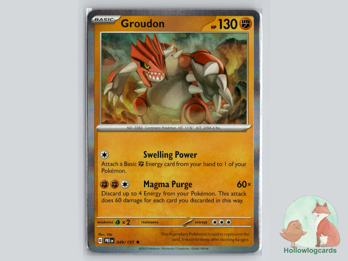 Groudon (049/131) - Prismatic Evolutions Pokémon Card