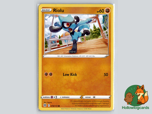 Riolu (078/172) - Brilliant Stars Pokémon Card