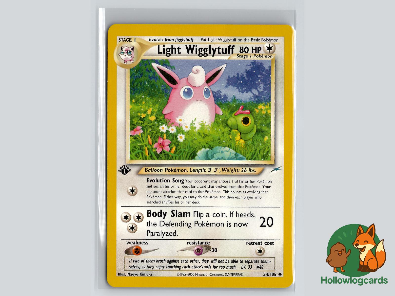 1st Edition Light Wigglytuff (54/105) - Neo Destiny Pokémon Card