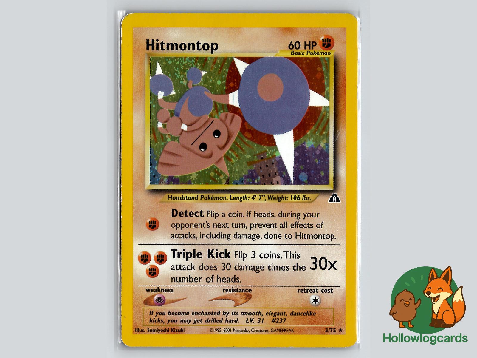Hitmontop (3/75) - Neo Discovery Pokémon Card