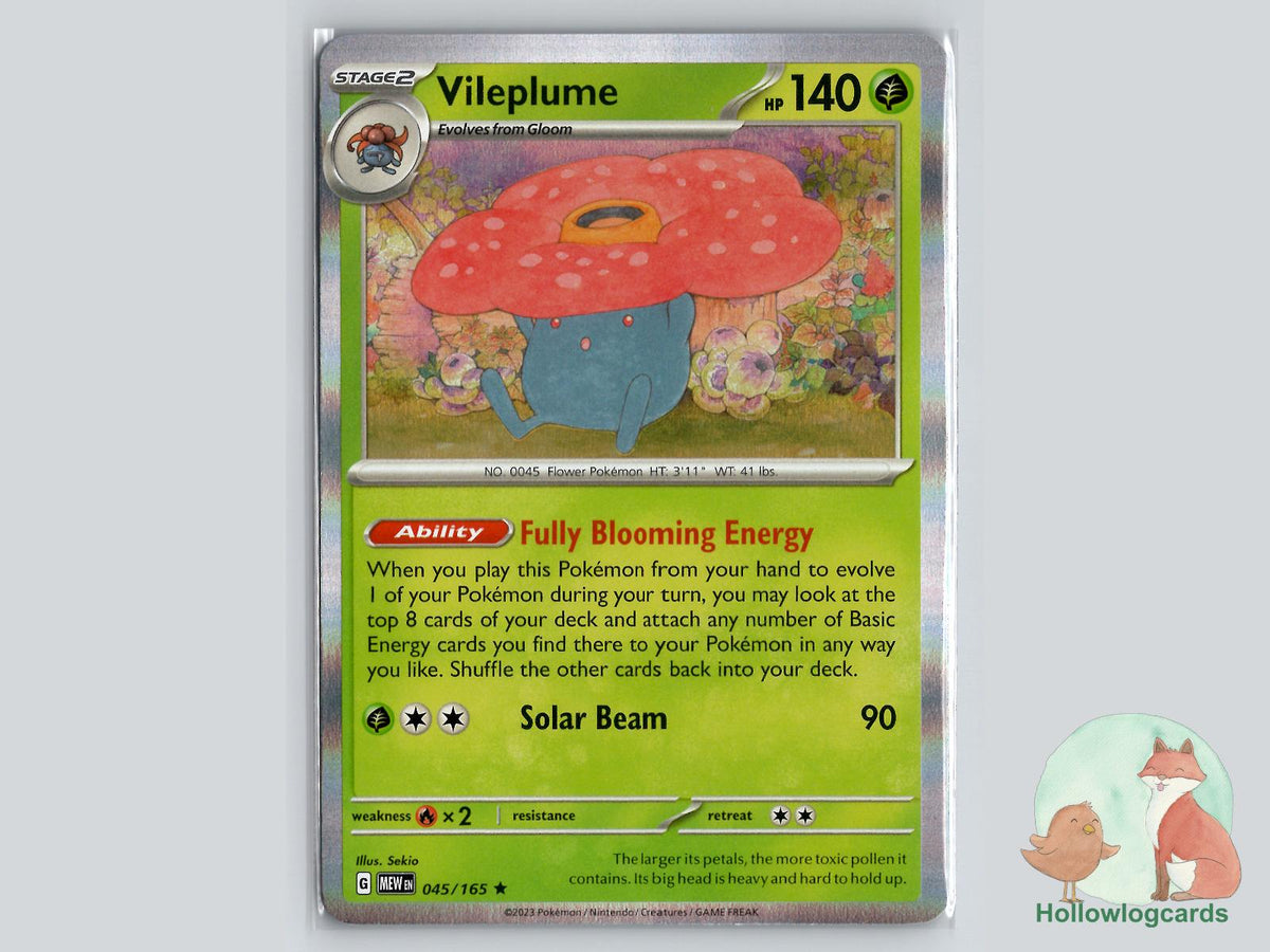Vileplume (045/165) - 151 Pokémon Card