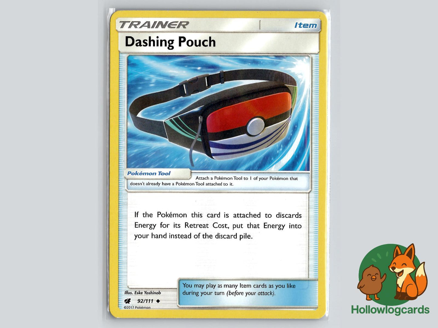 Dashing Pouch (92/111) - Crimson Invasion Pokémon Card
