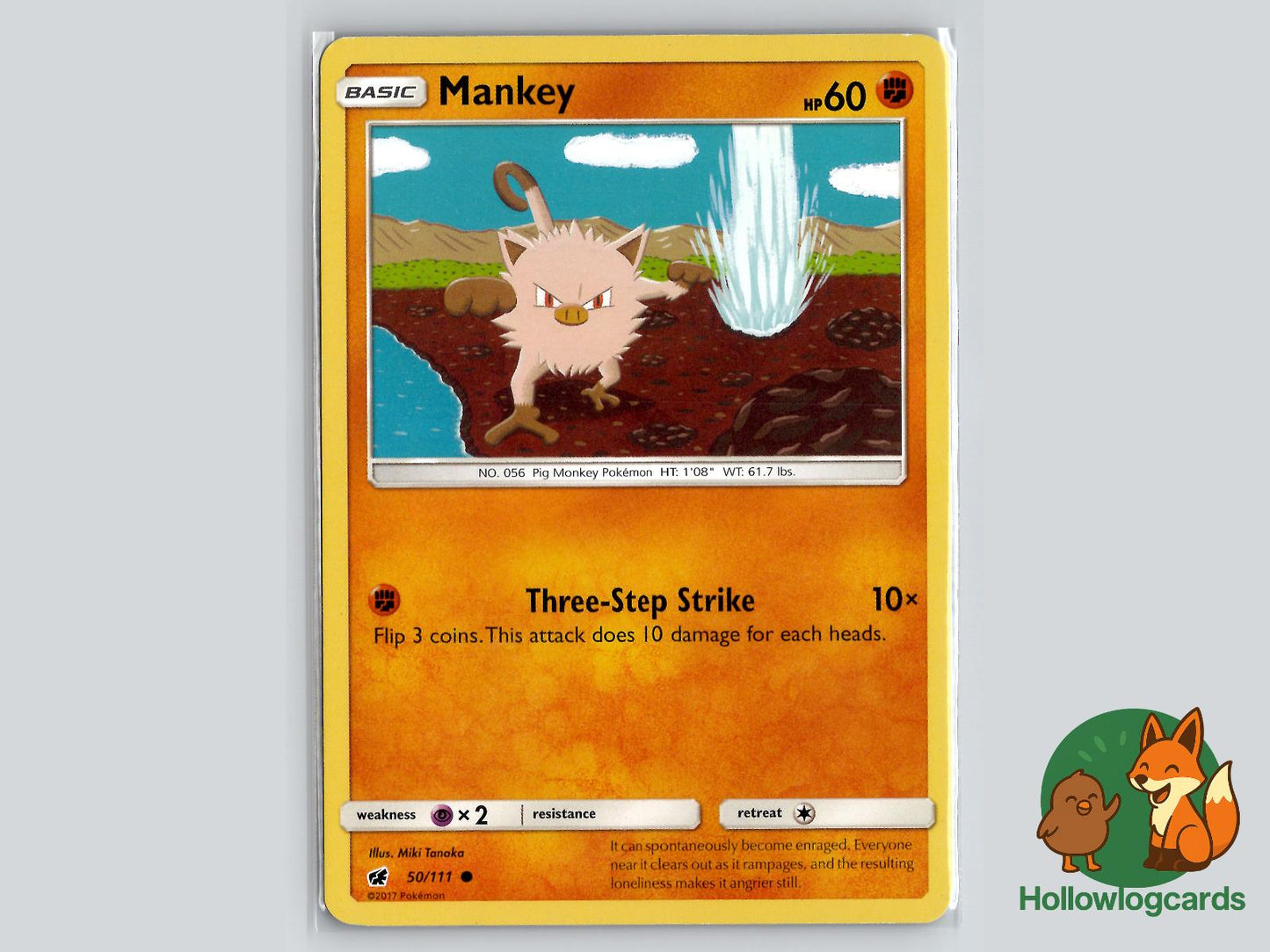 Mankey (50/111) - Crimson Invasion Pokémon Card