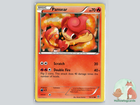 Pansear (19/135) - Plasma Storm Pokémon Card