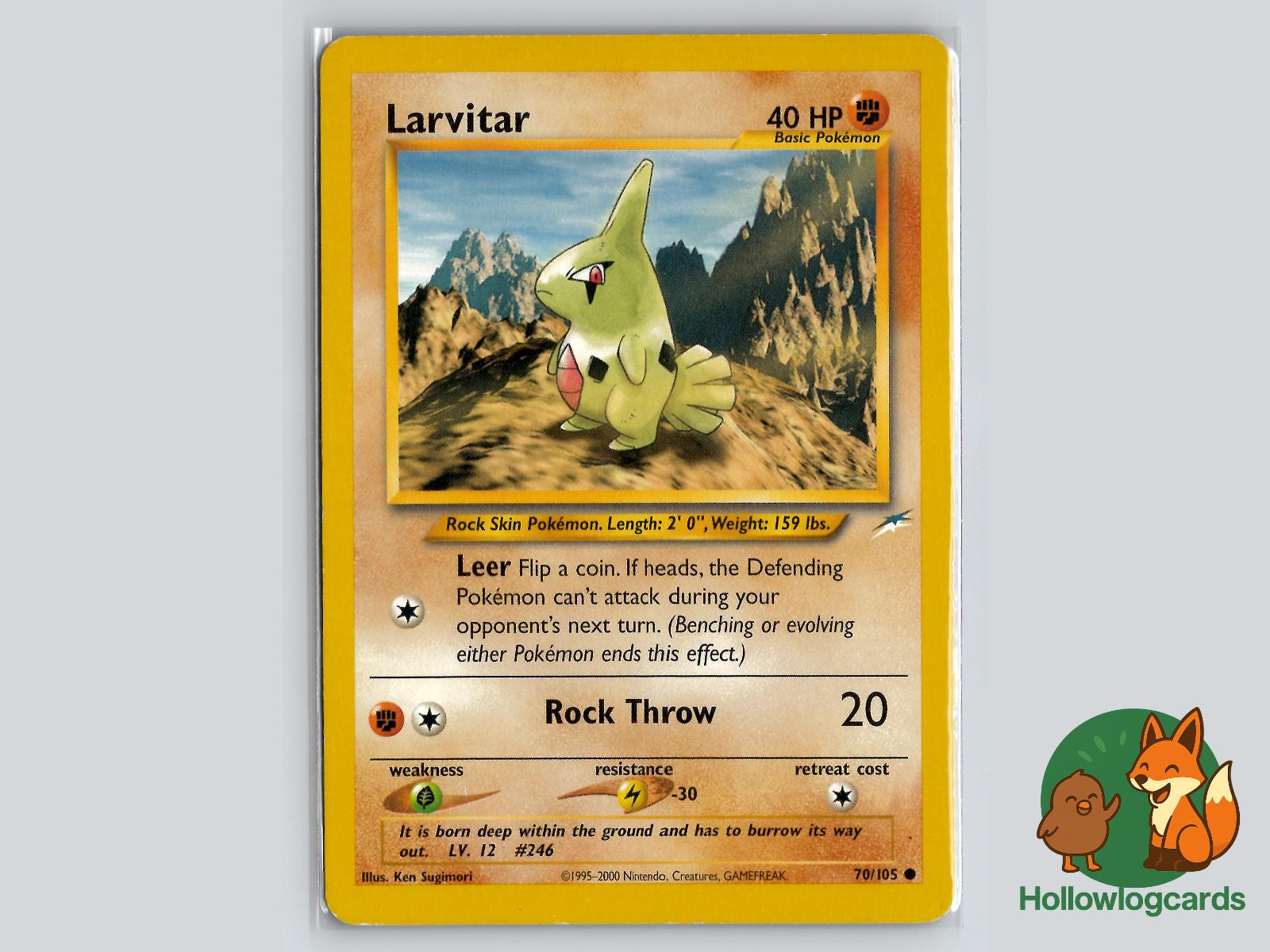 Larvitar (70/105) - Neo Destiny Pokémon Card
