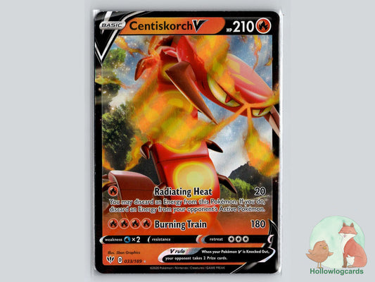 Centiskorch V (033/189) - Darkness Ablaze Pokémon Card