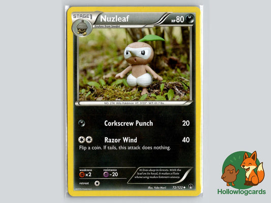 Nuzleaf (72/122) - BREAKpoint Pokémon Card
