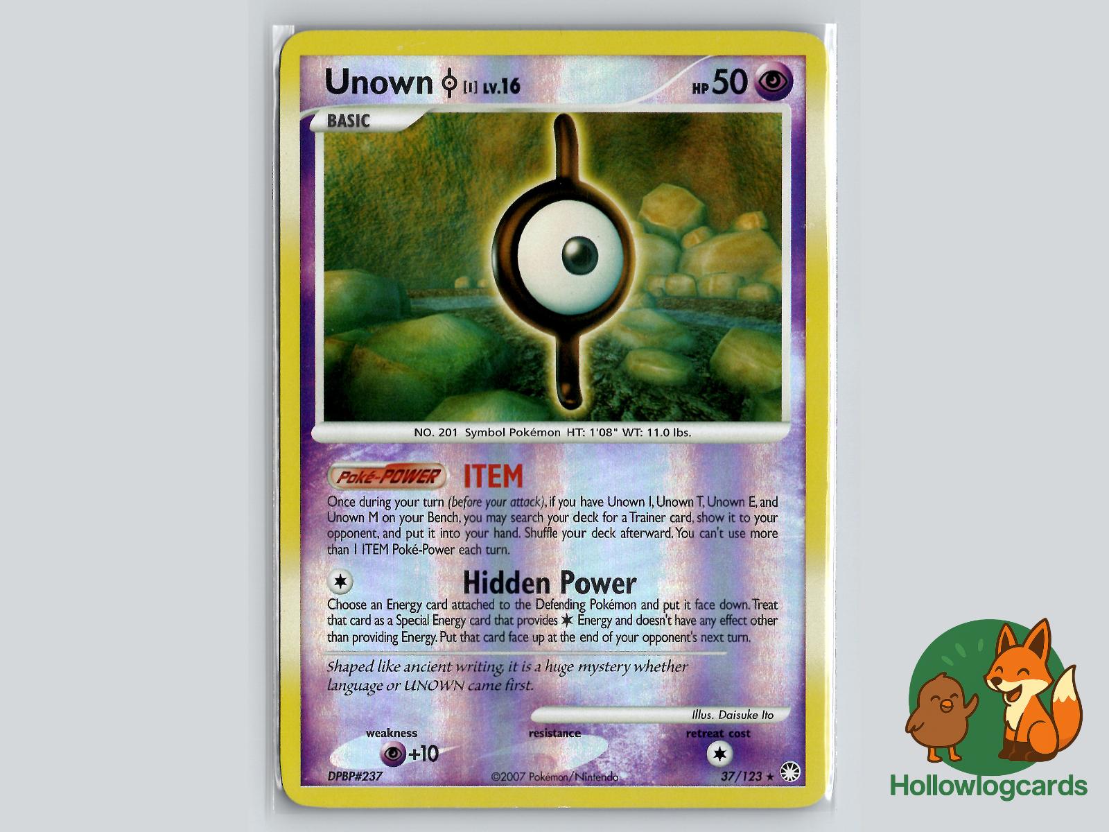 Unown [I] (37/123) - Mysterious Treasures Pokémon Card