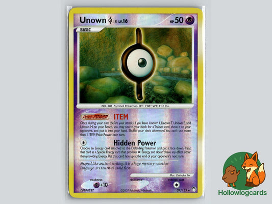Unown [I] (37/123) - Mysterious Treasures Pokémon Card