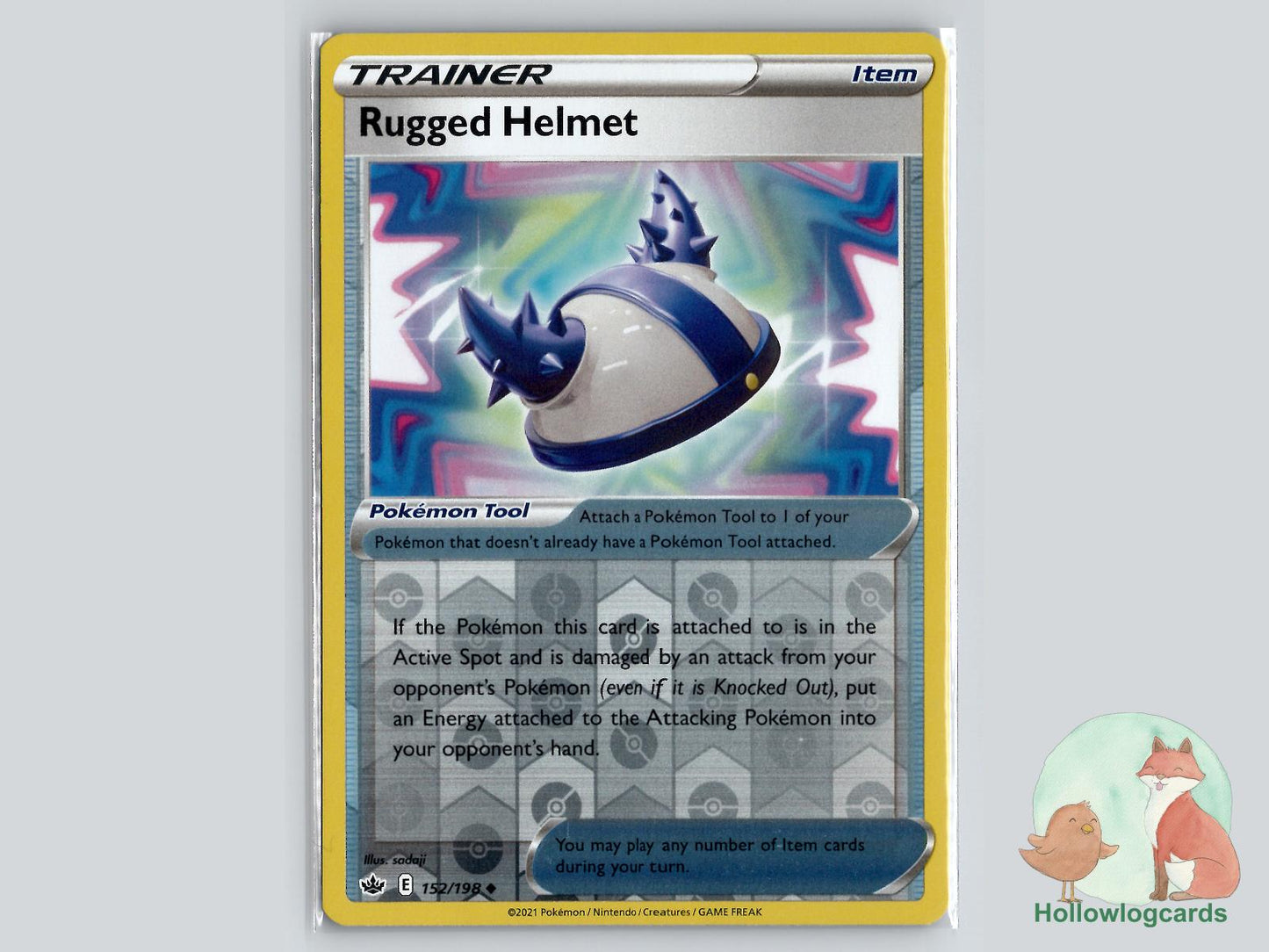 Rugged Helmet (152/198) - Chilling Reign Pokémon Card