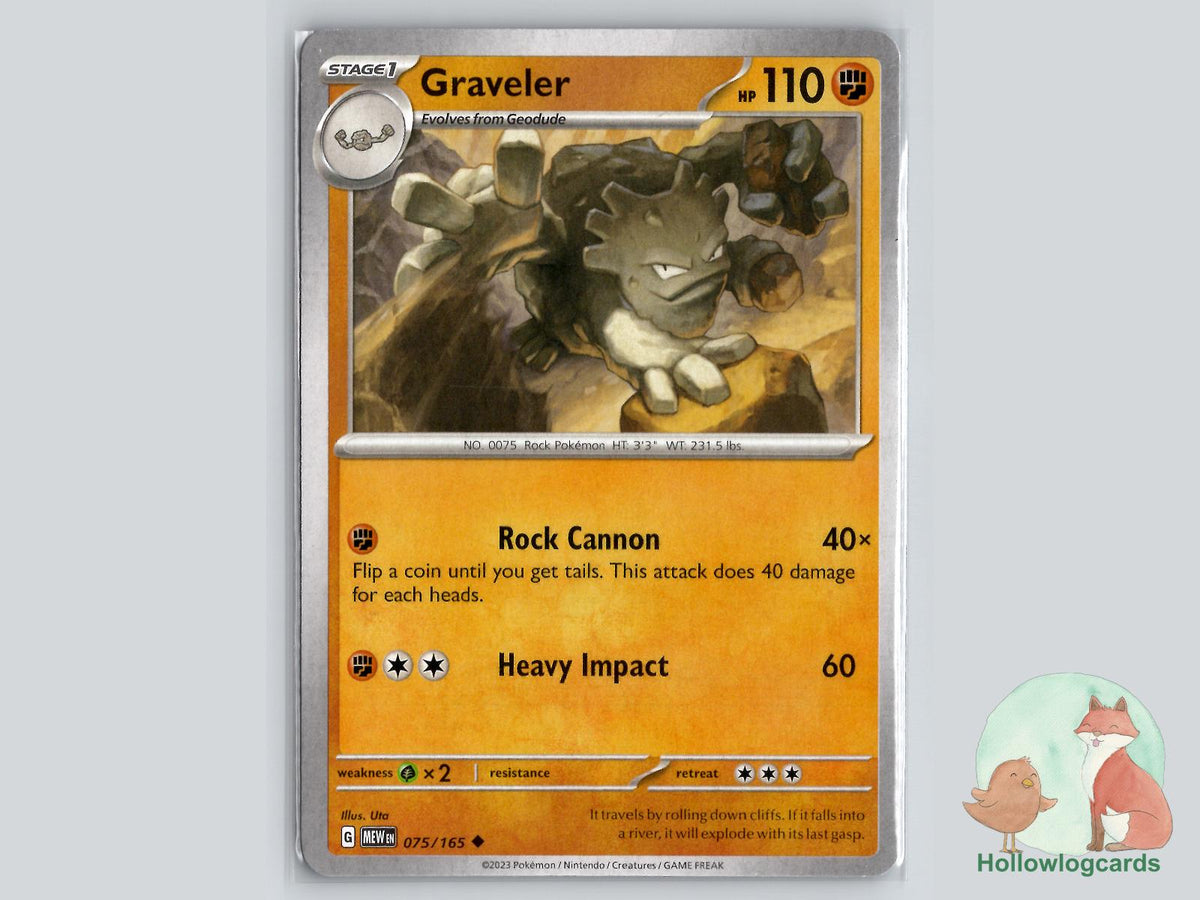 Graveler (075/165) - 151 Pokémon Card