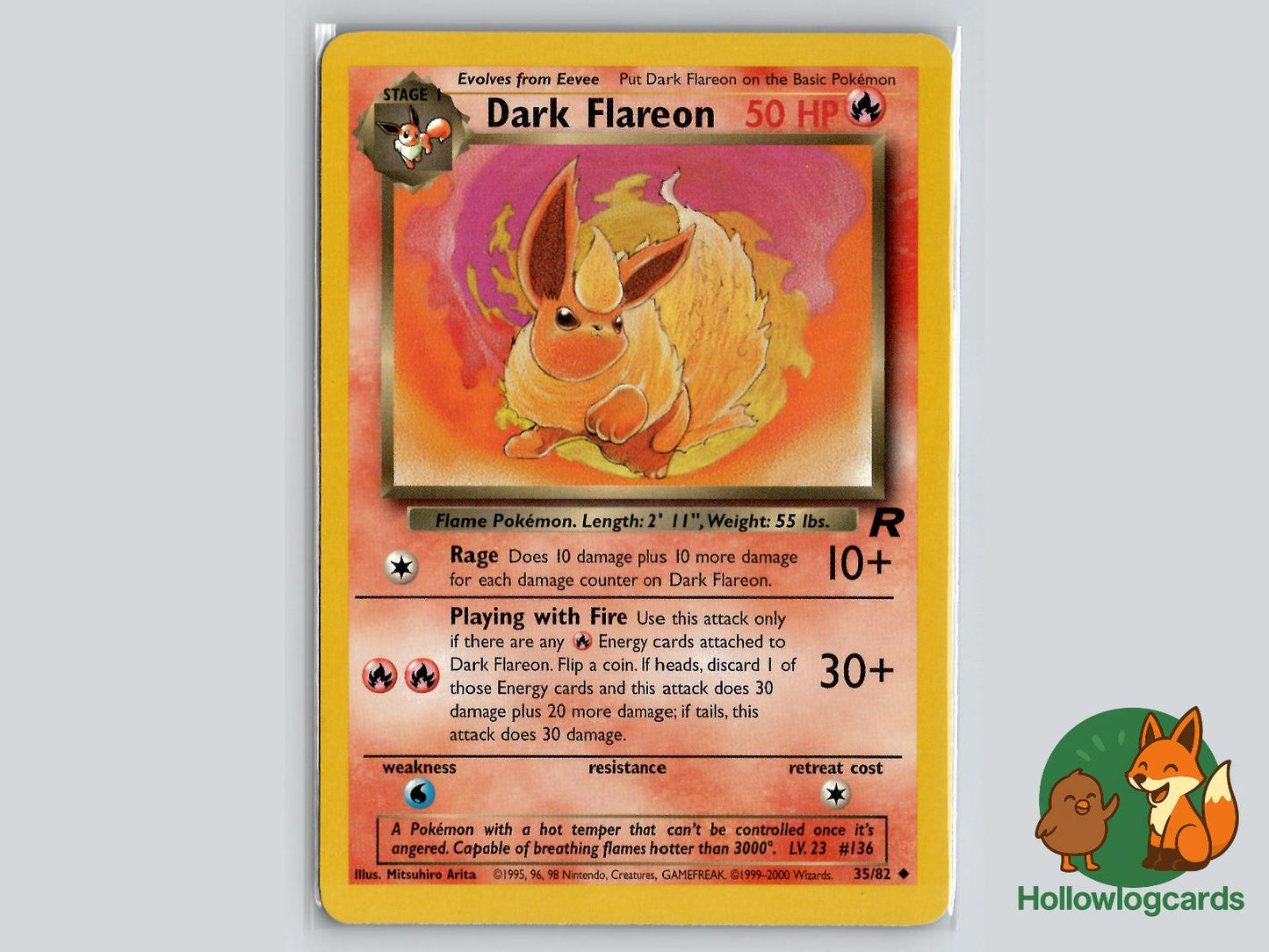 Dark Flareon (35/82) - Team Rocket Pokémon Card