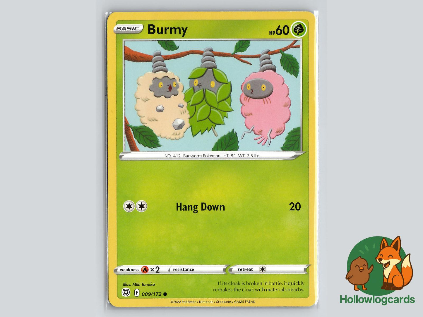 Burmy (009/172) - Brilliant Stars Pokémon Card
