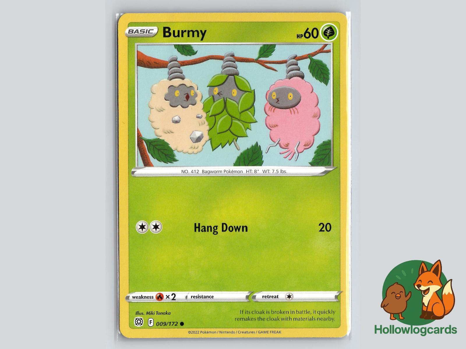 Burmy (009/172) - Brilliant Stars Pokémon Card