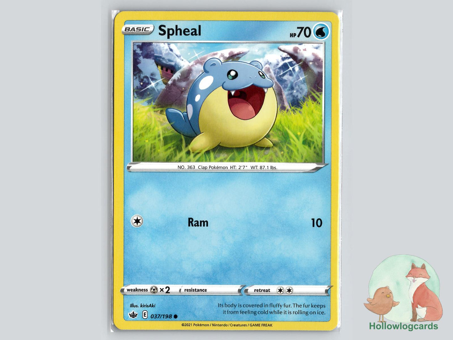 Spheal (037/198) - Chilling Reign Pokémon Card