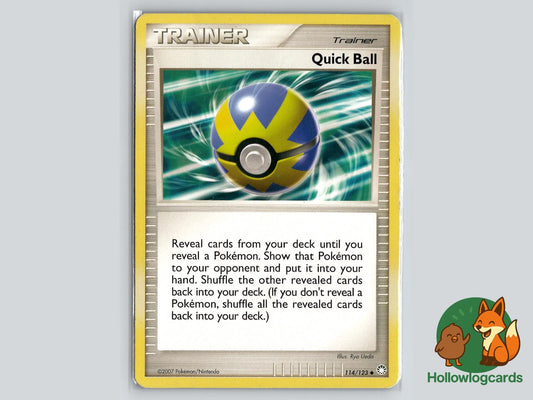 Quick Ball (114/123) - Mysterious Treasures Pokémon Card