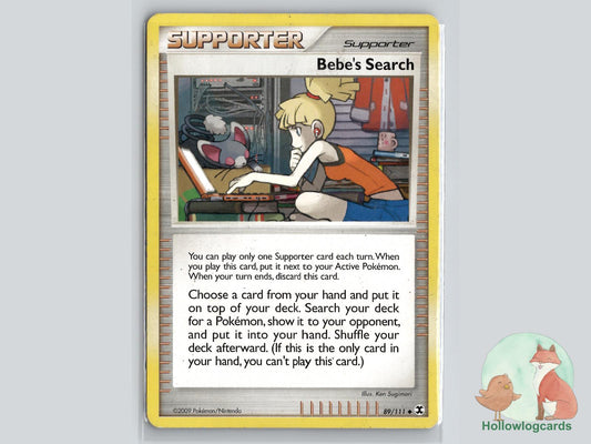 Bebe's Search (89/111) - Rising Rivals Pokémon Card