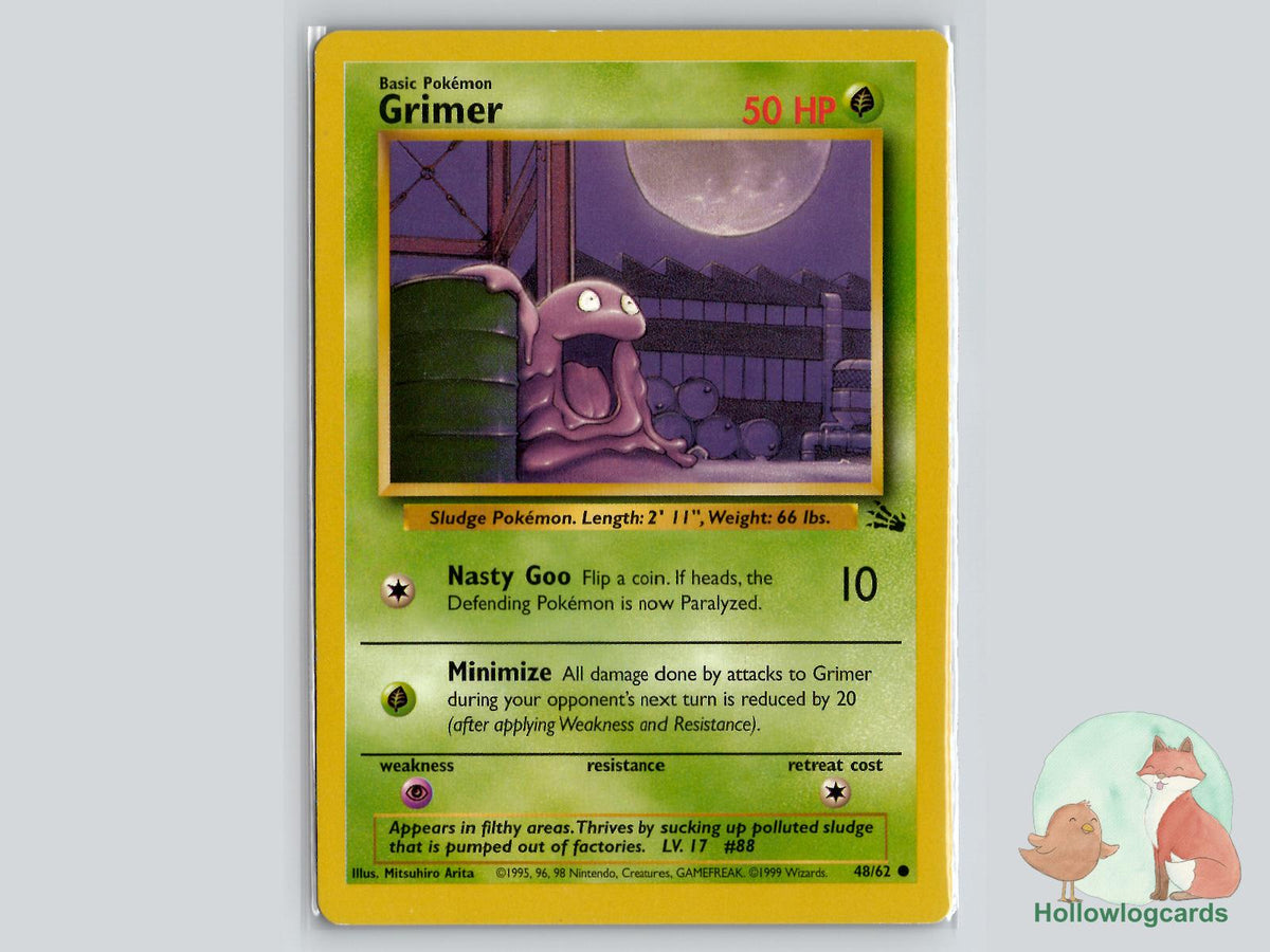 Grimer (48/62) - Fossil Pokémon Card