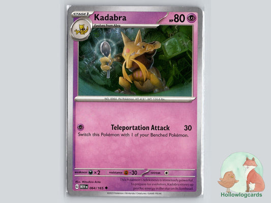 Kadabra (064/165) - 151 Pokémon Card