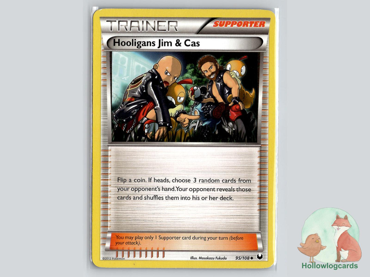 Hooligans Jim & Cas (95/108) - Dark Explorers Pokémon Card