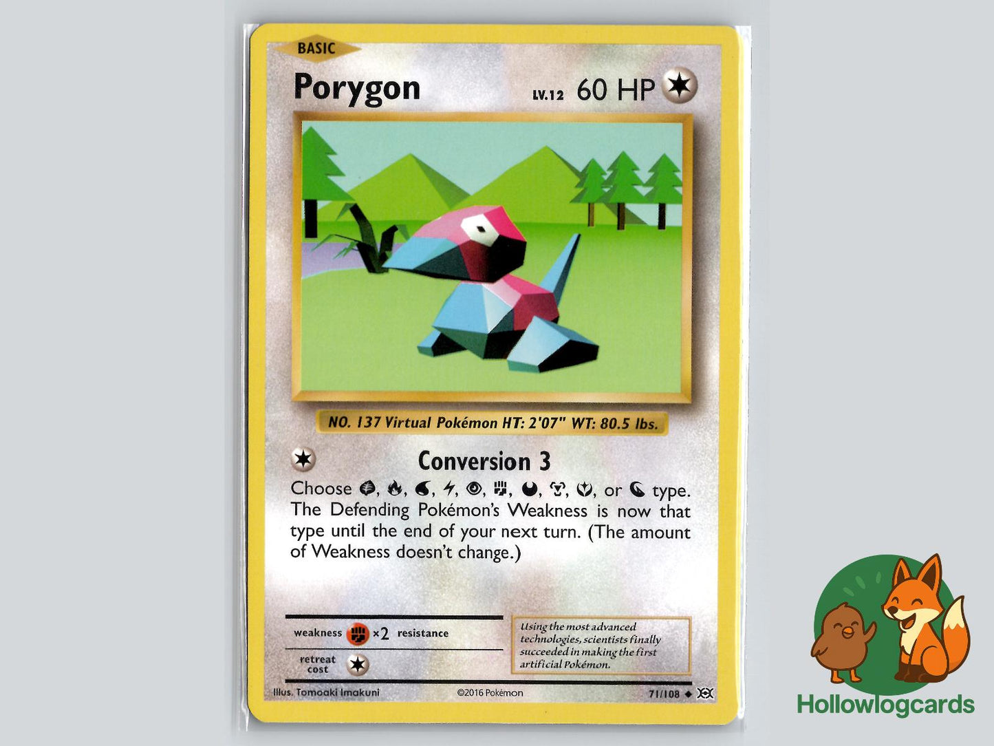 Porygon (71/108) - Evolutions Pokémon Card